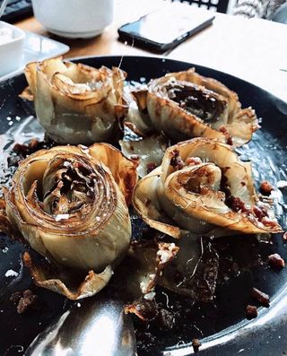 Flores De Alcachofa Al Ajillo