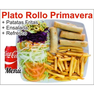 Menú Plato Rollo Primavera