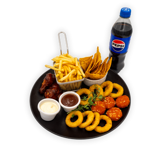 Zestaw chrupiących zakąsek + Napój