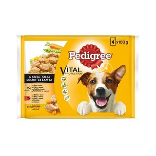 Pedigree Pollo y Buey con Verduras en Salsa Alimento para Perros 4x100g