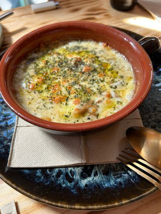 Setas Gratinadas Con Gorgonzola