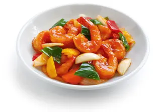 132. Gamberi agrodolci