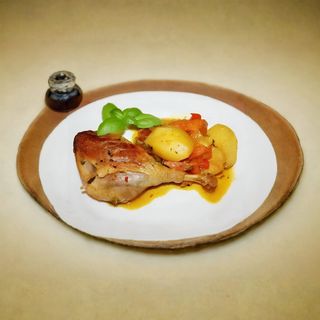 Утка с овощами