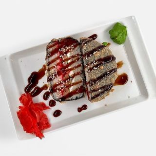 Суши- бургер с креветками