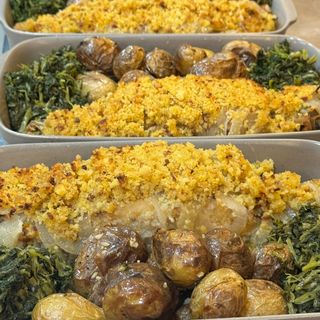 Bacalhau com Broa (posta)