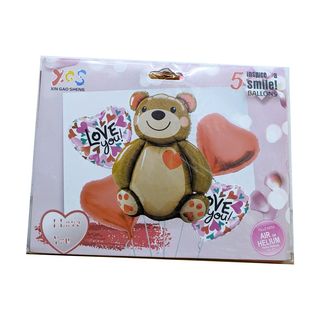 Ballon décoration coeur  et nounourse