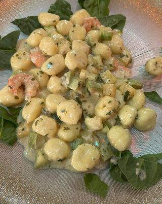 Gnocchi Gamberi, Zucchine, Pomodoro, Cherry