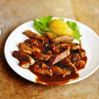 Свинско бон филе с манатарки (350г)