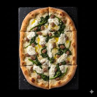 Salsiccia e friarielli bianca a teglia 6 pezzi