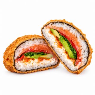 Sushi burger somon