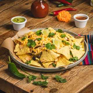 Nachos al horno con carne