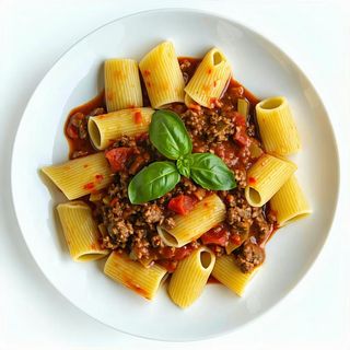 Busiate con stufato e carne mista