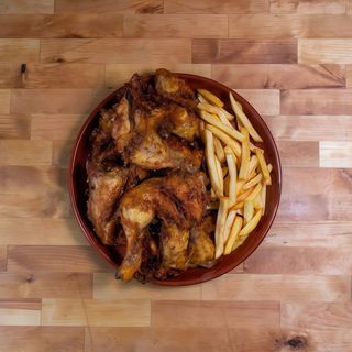 Pollo Frito con Patatas