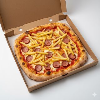 Pomodoro fior di latte campano Wurstel e patatine fritte