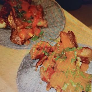 Tacos de Oreja en salsa brava - 3 Unid.		