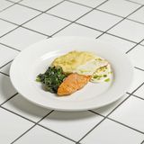 Лосось с пюре 