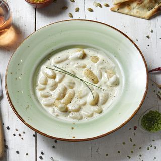 Gnocchi Amb Salsa De Formatge Scamorza