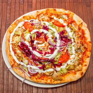 Pizza kebab normale