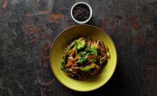 Vegan Black Pepper Noodles