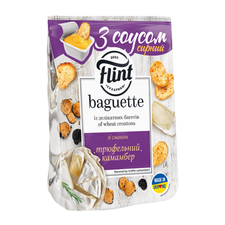 Сухарі Flint Багет Сир Камамбер З Соусом 55г