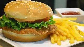 Sandwich Zinger avec frites