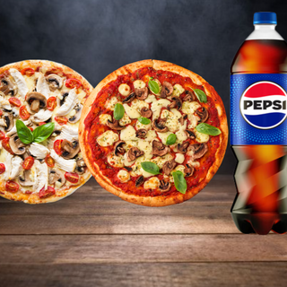 Combo 2 pizza+1 pepsi 2l
