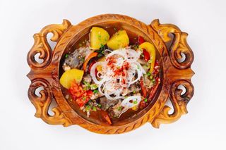 Томленая баранья нога