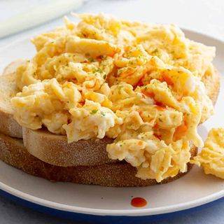 Toasted Bread With Scrambled Egg