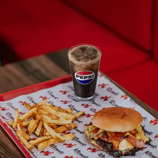 Menú Doble Cheese Bacon Burger