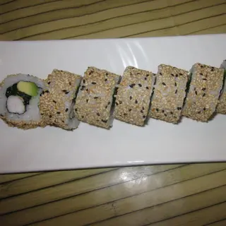 66-Uramaki Langostino, Wakame, Aguacate Y Sésamo (8 Pzs.)