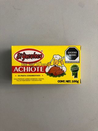 Pasta Condimento, Achiote, El Yucateco, 100G