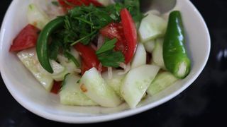 კიტრი-პომიდვრის სალათი