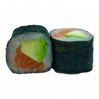 Maki de salmón con aguacate (8 piezas)