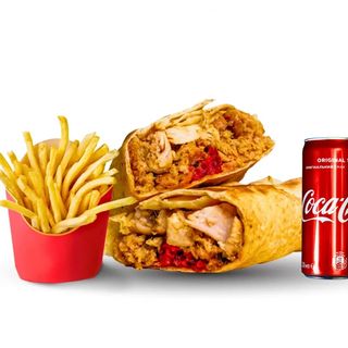 2 Tacos Dinde+ 2 Frites+ 2 Cannette + 2 Petite Salade Thon