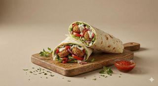 Piadina falafel