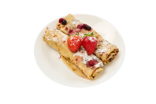 Vineri - Clătite de casă cu Nutella și fructe de pădure