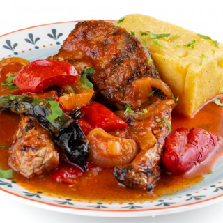 Saramura de crap la ceaun cu mămăligă