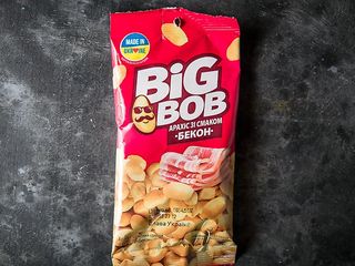 АРАХІС BIG BOB СМАЖЕНИЙ СОЛОНИЙ ЗІ СМАКОМ БЕКОН, 60Г (1 шт.)