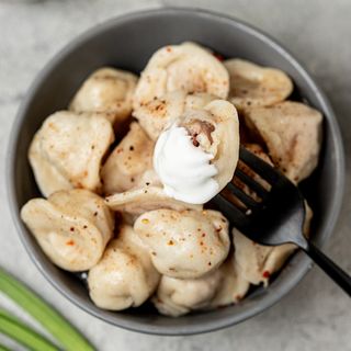 Пельмені зі свинини + курятина (500г). Продукт заморожений