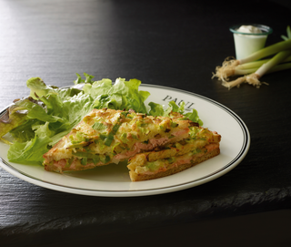 Croque Saumon Poireaux