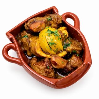 Tanjia marrakchia de jarret de bœuf