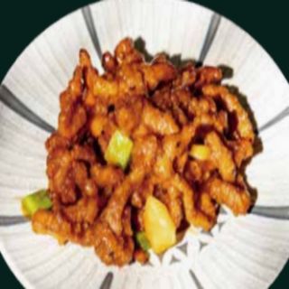 Tiras de ternera en salsa chili dulce