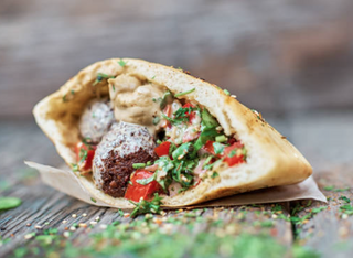 Menù piadina falafel