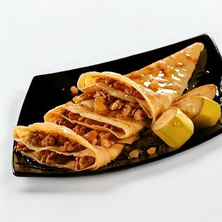 Clatite zahar, nuca si banane