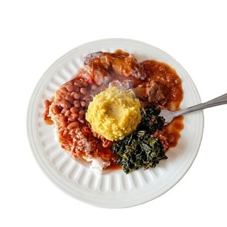 Matooke, Beans, Rice & Beef