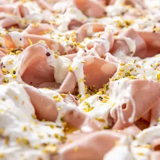 Mortadella stracciatella e pesto - 1/4 teglia