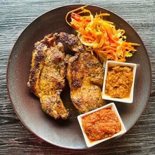 Côte de Porc Braisé + Accompagnement