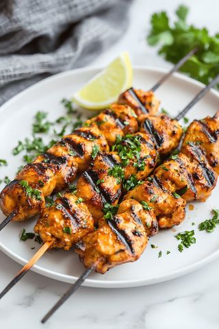 Plat Brochettes De Poulet