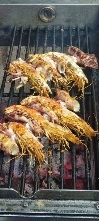 Espetadas Lulas c/ Gambas - 1/2 Dose