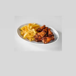Alitas de pollo con patatas